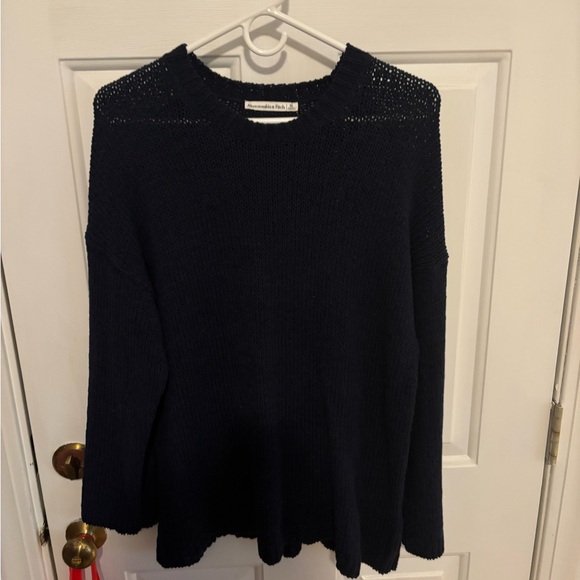 Abercrombie & Fitch Sweaters - Abercrombie & Fitch Open-Stitch Textural Crew Sweater